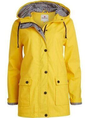 Woman’s Raincoat - Waterproof Slicker Shell Windbreaker Rain Jacket